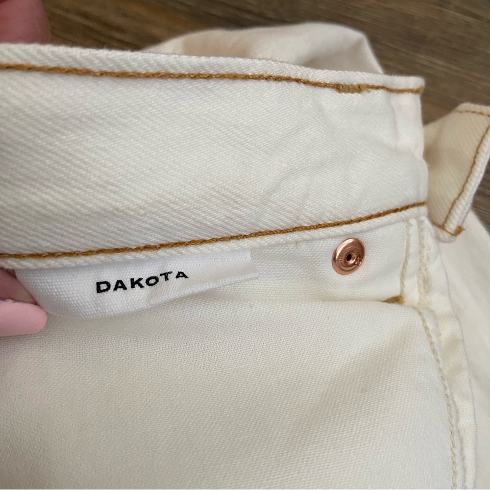 SLVRLAKE Dakota Ivory Destructed Jeans Size 30 - Picture 12 of 14